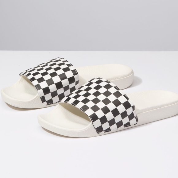 checkered slide vans